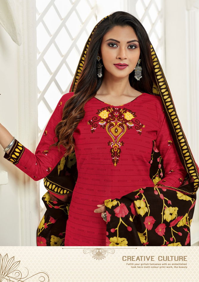 AKASH PADMAVATI 15 Regular Wear Cotton Printed Designer Dress Material Collection